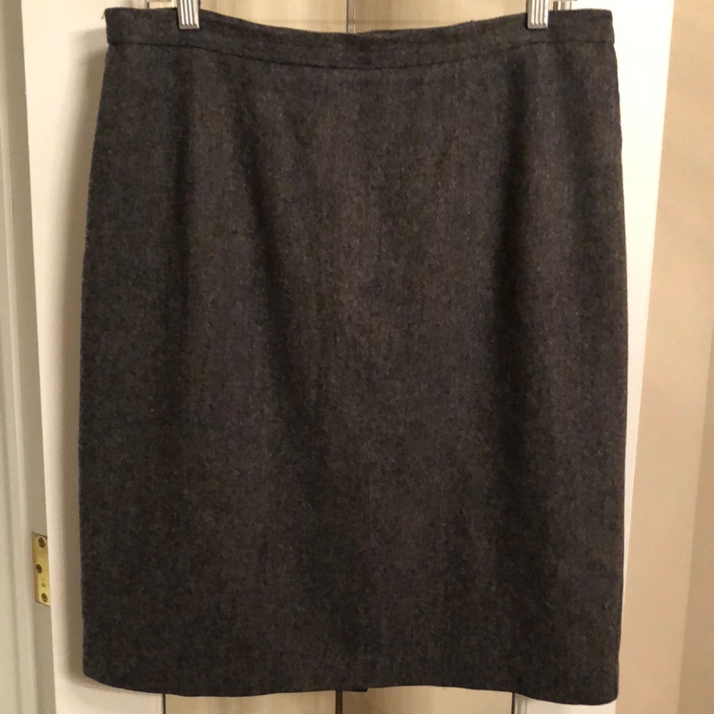 Vintage Grey Wool Skirt